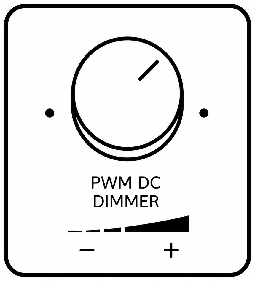 PWM DC LED strip-light dimmer module