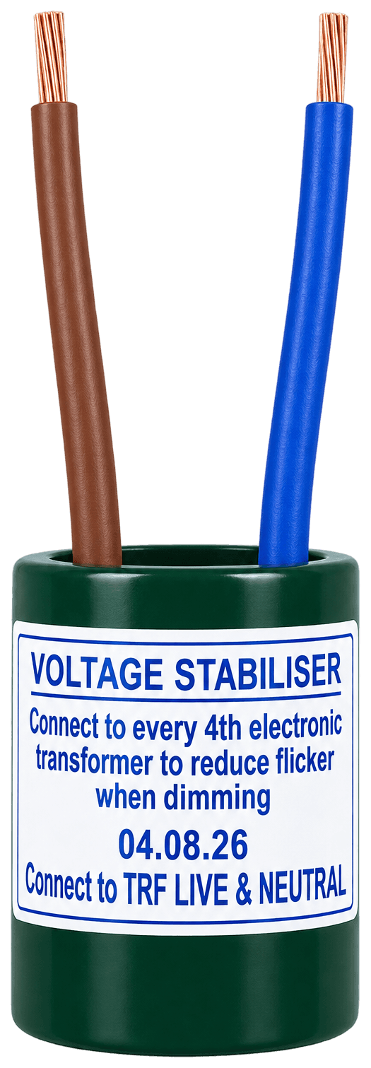 Voltage stabiliser for noise suppression